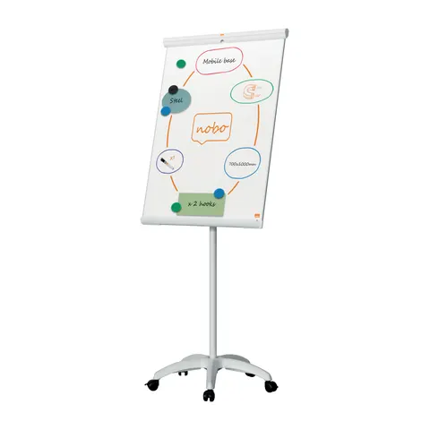 Flipover Nobo Premium Plus mobiel staal – afbeelding 1
