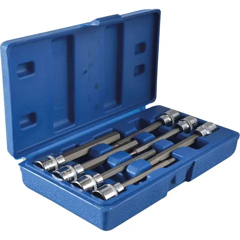 BlueSpot 7 Piece 3/8" Drive Long Hexagon Socket Bit Metric – image 1