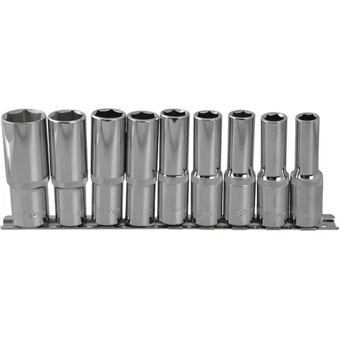 BlueSpot 9 Piece 1/2" Drive Deep Hex Socket Set Metric – image 1