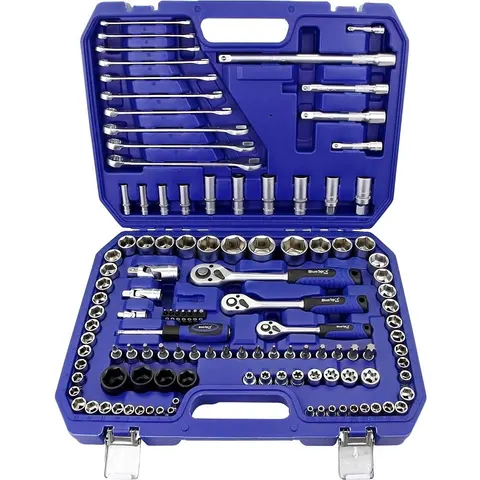Bluespot 120 Piece Combination Drive Socket and Spanner Set – image 1