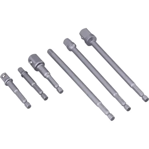 Blue Spot 6 Piece 1/4" Hex Shank Square Drive Socket Adaptor Set – image 1