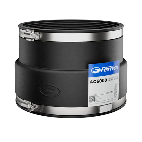 Fernco AC6000 Adaptor Coupling 180-200/160-180 – Black – image 1