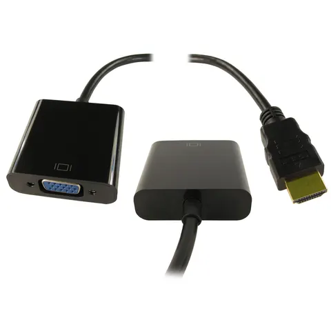 Cables Direct NLHDMI-HSV01 video cable adapter HDMI VGA (D-Sub) Black – image 1