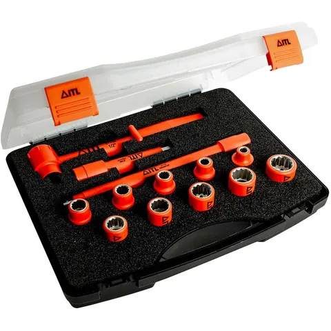ITL 13 Piece Insulated 1/2" Drive Bi Hexagon Socket Set – image 1