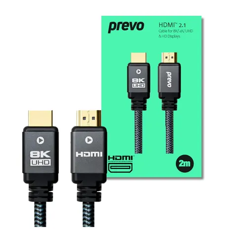 PREVO HDMI-2.1-2M HDMI cable HDMI Type A (Standard) Black – image 1