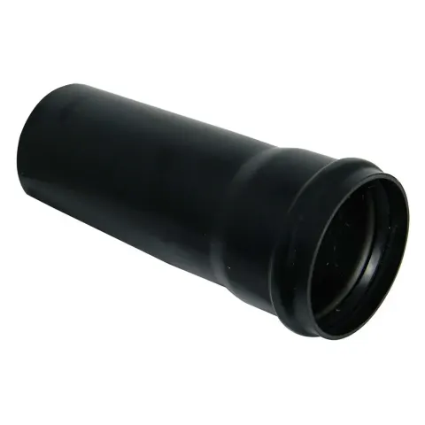 FloPlast XtraFlo Industrial Downpipe Single Socket - 110mm x 3m Black – image 1