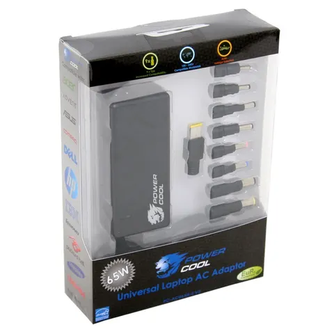 Powercool Universal 65W Auto Sense Power Adapter (8 tips) – image 1
