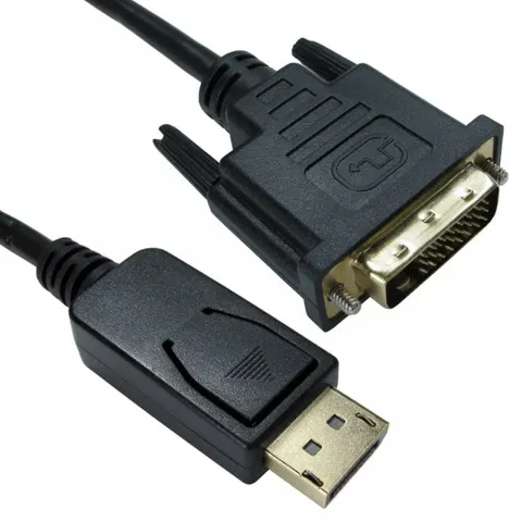 Cables Direct 2m DisplayPort (M) to DVI (M) Cable – image 1