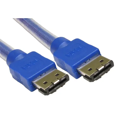 Cables Direct RB-461 SATA cable 1.5 m eSATA Blue – image 1
