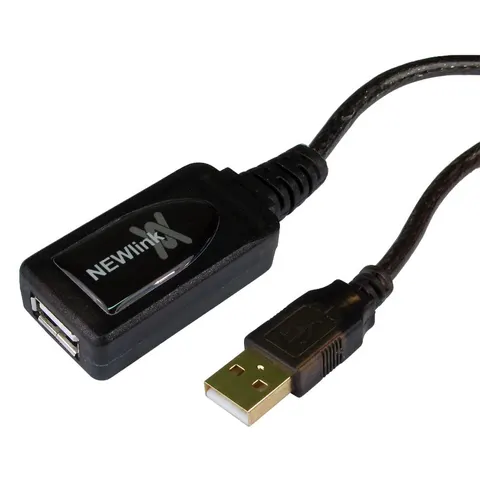 Cables Direct 15m USB 2.0 Active Repeater USB cable Black – image 1