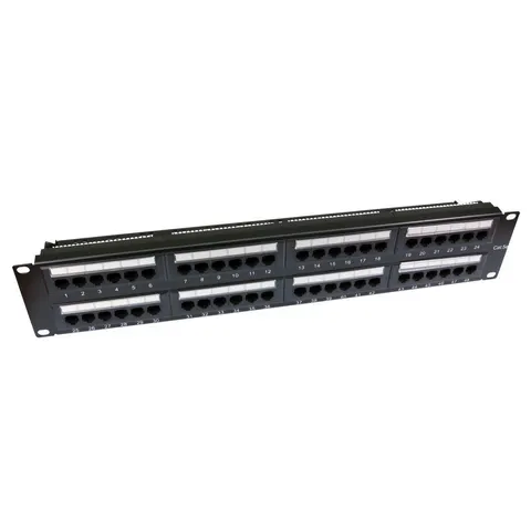 Cables Direct 48 port Cat5e patch panel 2U – image 1
