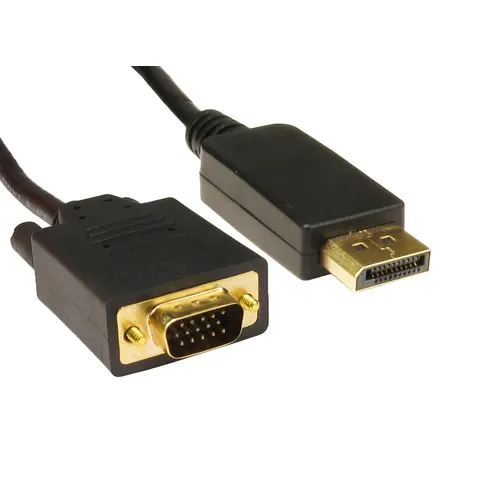 Cables Direct DisplayPort - VGA 1m VGA (D-Sub) Black – image 1