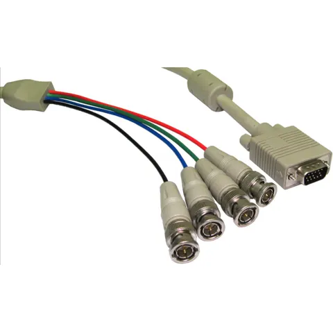 Cables Direct 2m HD15 M / 4x BNC M VGA (D-Sub) Grey – image 1