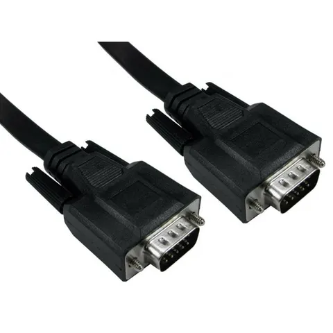 Cables Direct CDEXFLAT-10K VGA cable 10 m VGA (D-Sub) Black – image 1