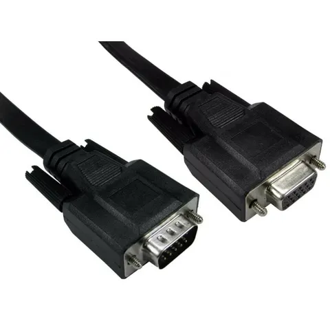 Cables Direct CDEXFLAT-MF02K VGA cable 2 m VGA (D-Sub) Black – image 1