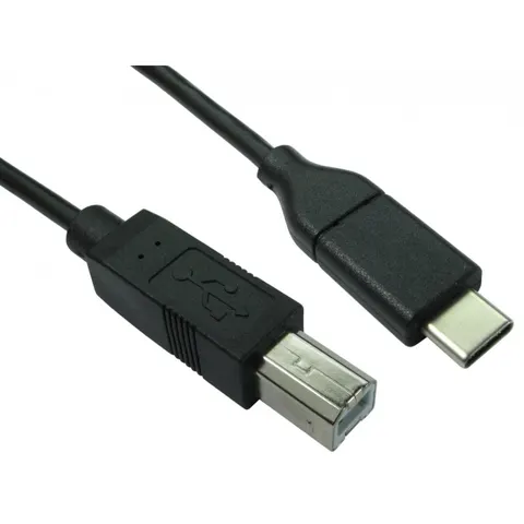 Cables Direct USB3C-872 USB cable USB 2.0 2 m USB C USB B Black – image 1