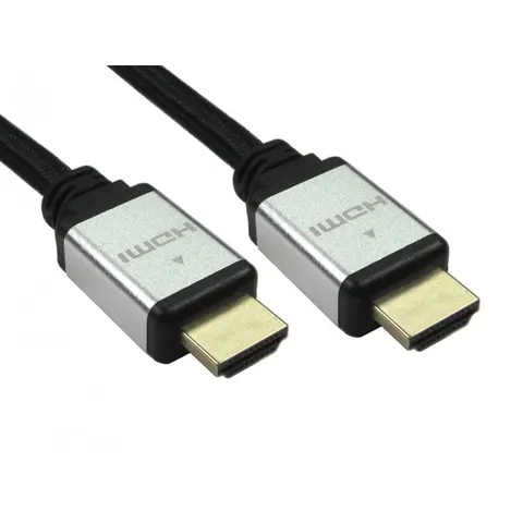 Cables Direct HDMI cable 1 m HDMI Type A (Standard) Black Silver – image 1