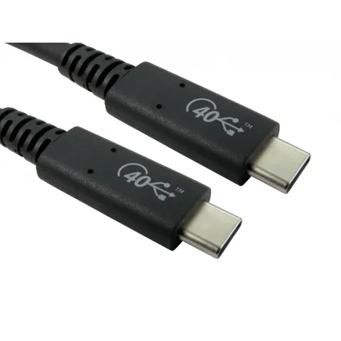 Cables Direct USB4-4080 USB cable USB4 Gen 2x2 0.8 m USB C Black – image 1