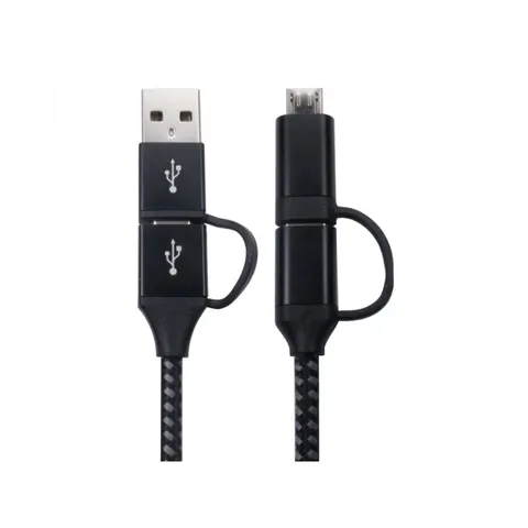 Cables Direct NLMOB-4CBDBK USB cable USB 2.0 1 m USB C Black – image 1