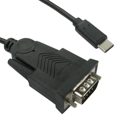 Cables Direct 2M USB-C to D9 RS232 Adapter – image 1