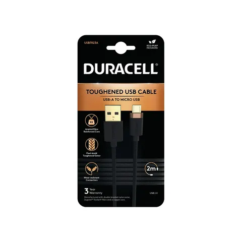 Duracell USB7023A USB-kabel Zwart – afbeelding 1