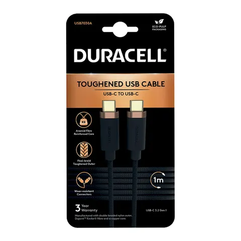 Duracell USB7030A USB-kabel Zwart – afbeelding 1