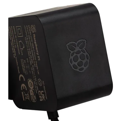 RASPBERRY PI Netzteil, USB-C, 27 W, schwarz – Bild 1