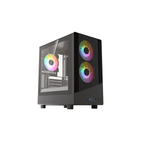 VIDA SPIRE M MATX BLACK GAMING CASE Micro Tower – image 1