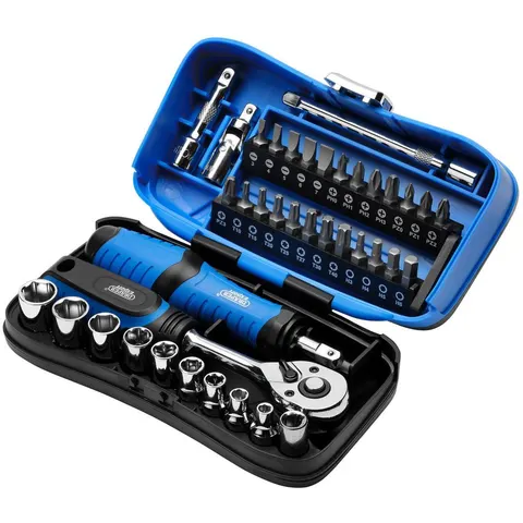 Draper 1/4" doppenset en bitset, 39-delig – afbeelding 1