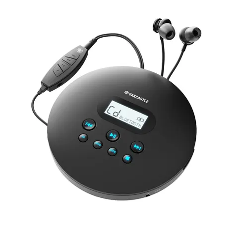 Oakcastle CD100 Portable CD Player – Black – image 1