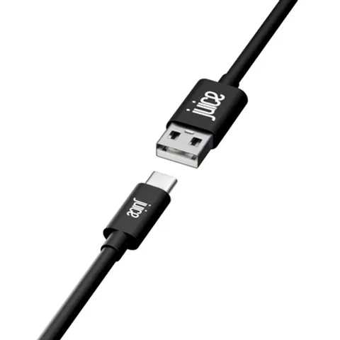 Juice JUI-CABLE-TYPEC-1M-RND-ECO-BLK USB cable USB C USB A Black – image 1