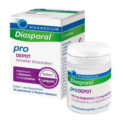 Magnesium Diasporal pro Depot Schneller Einschlaf. 30 St Tabletten – Bild 1