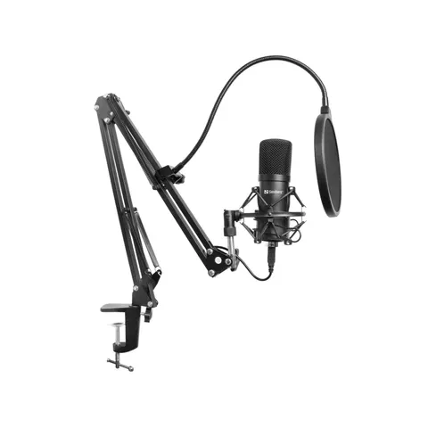 Sandberg - 126-07 - Streamer USB Microphone Kit - Zwart – afbeelding 1