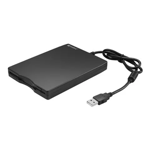Sandberg - 133-50 USB Floppy disk Mini Reader - kaart lezer - Zwart – afbeelding 1