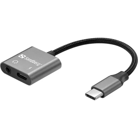 Sandberg - 136-67 - interfacekaart/-adapter 3ˌ5 mm - USB Type-C – afbeelding 1