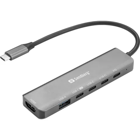 SANDBERG USB-C 6-in-1mediaDock – Bild 1