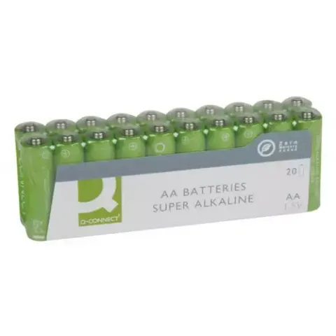 Q-CONNECT batterij | alkaline | AA | pak van 20 stuks – afbeelding 1