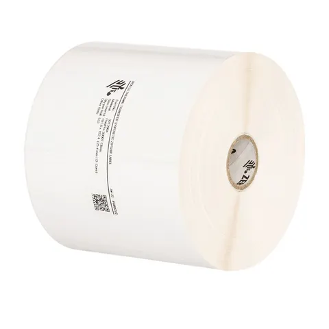 Zebra, labelrol, synthetisch, 102mm, 102x76mm, wit – afbeelding 1