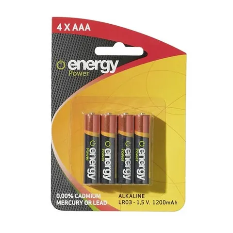 Energy Power 4xAAA Alkalinebatterij – afbeelding 1