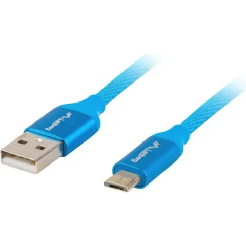 Cable Micro USB Lanberg CA-USBM-20CU-0010-BL 1 m – afbeelding 1