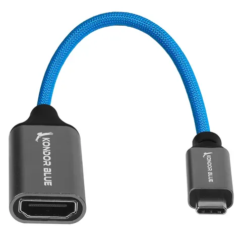 Kondor Blue KB-USBC-HDMIF interface hub USB Type-C Blue Black – image 1