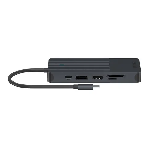 "USB-C Multiport Adapter ""UCM-2006"", 12in1, Grau (00217693)" – Bild 1