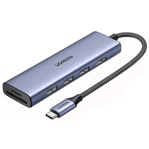 Ugreen 20956A interface hub USB Type-C 5000 Mbit/s Silver – image 1