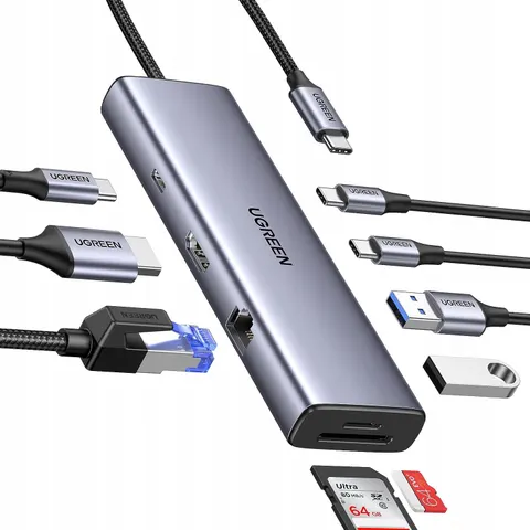 Ugreen 15375 interface hub USB Type-C – afbeelding 1