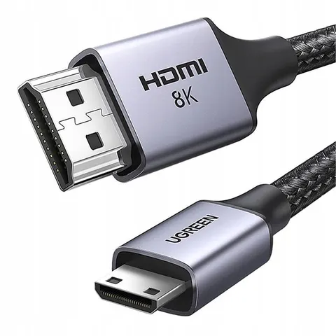 Video-Kabel UGREEN HD163, miniHDMI - HDMI, 8K, 2m, Grau – Bild 1