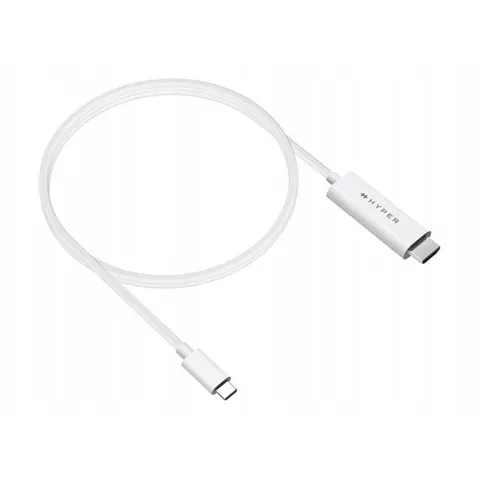 Hyper® USB-C zu HDMI Kabel 2,5m – Weiß – Bild 1