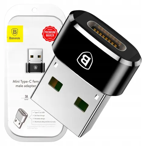 Baseus - USB - Type-C naar USB adapter zwart - (CAAOTG-01) – afbeelding 1