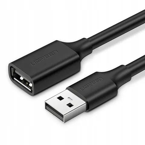 USB-Verlängerungskabel UGREEN US103, 1m, Schwarz – Bild 1
