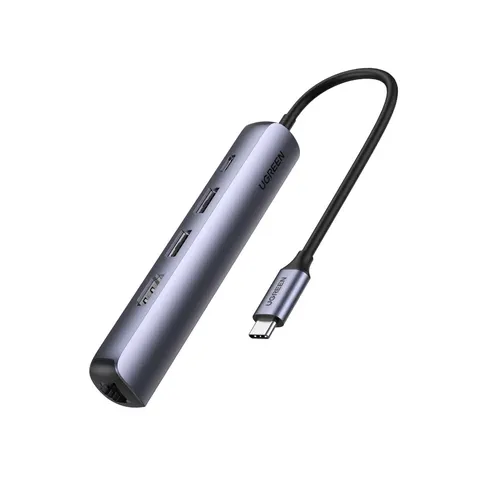 UGREEN Hub 5-in-1 USB-C – Silber – Bild 1