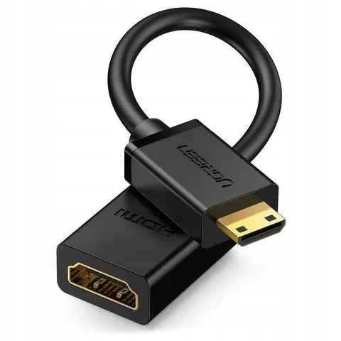 Videoadapter UGREEN 20137, miniHDMI - HDMI, 4K, Schwarz – Bild 1